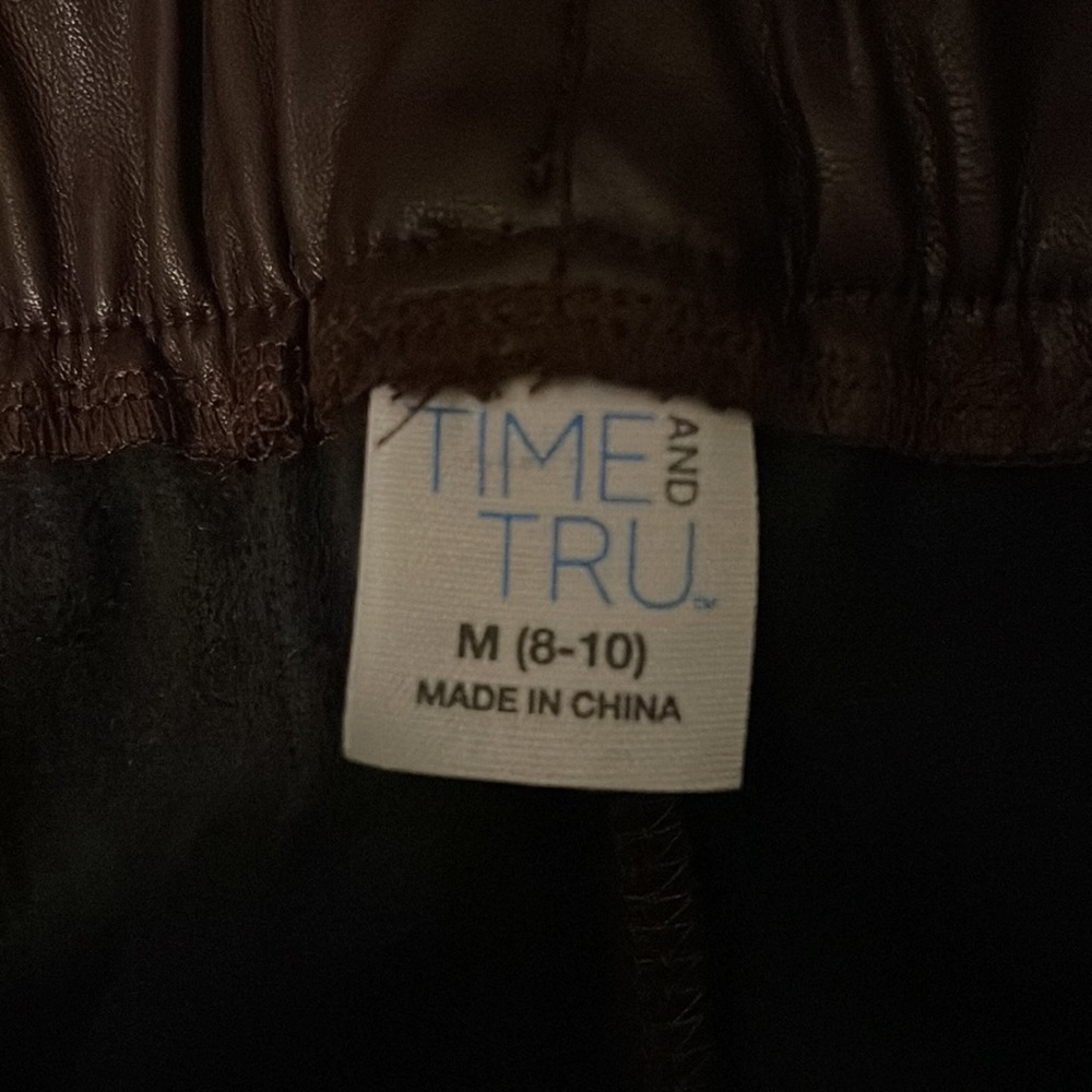 Time and Tru pleather brown skirt. Medium. - Picture 2 of 2